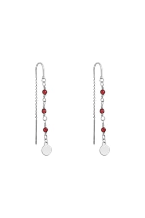 Ohrringe Dangle Lila Kupfer h5 